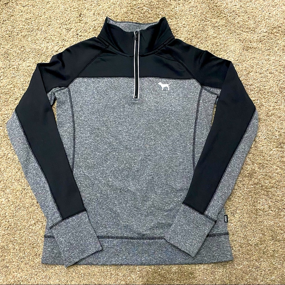 PINK Fleece Quarter Zip Pullover
